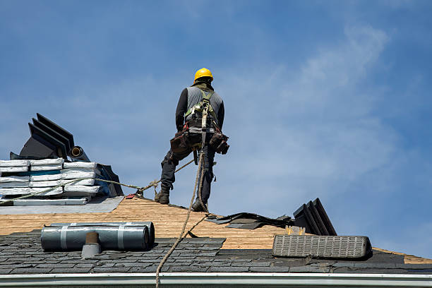 Professional Roofing technician working in Augusta Springs, VA